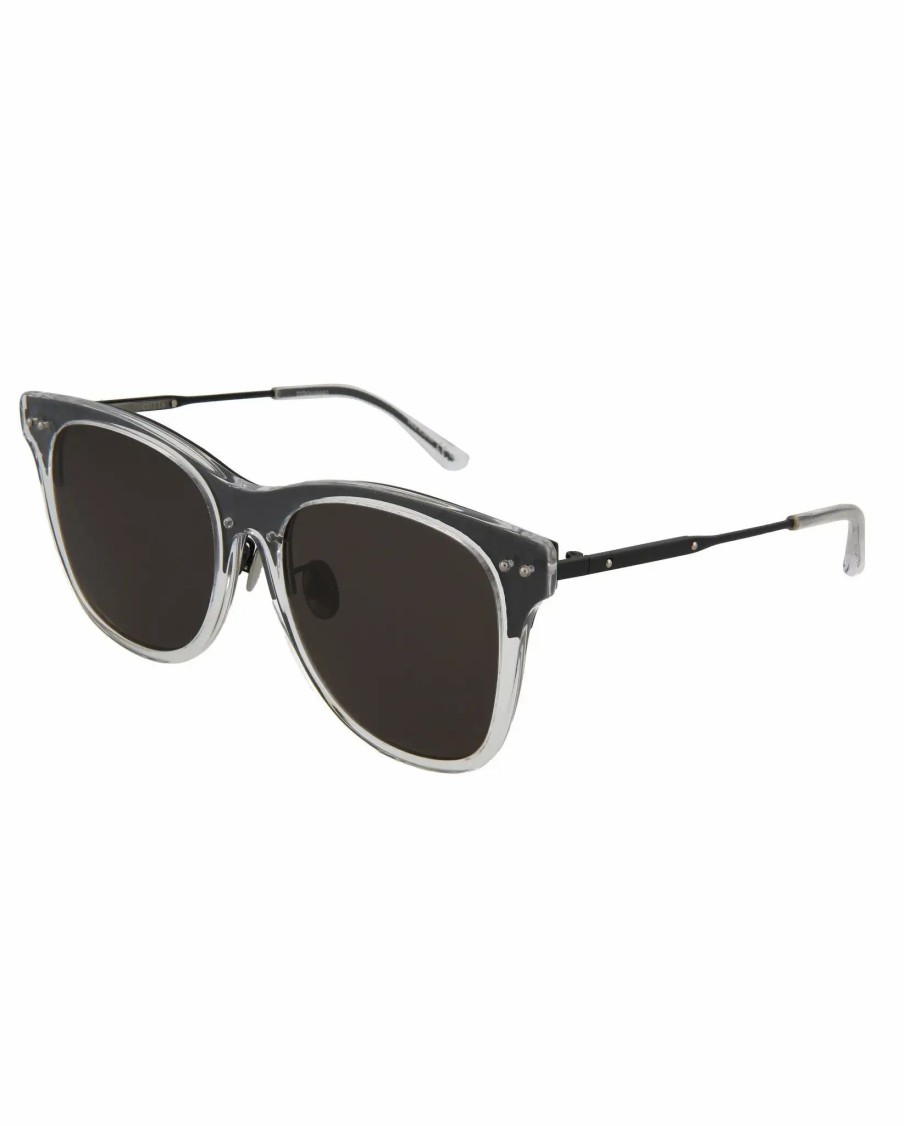 Jewelry-Accessories * | Bottega Veneta Rectangle Fashion Sunglasses Shiny Crystal