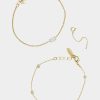 Jewelry-Accessories * | Ettika Opal & Crystal Dainty Bracelet Set