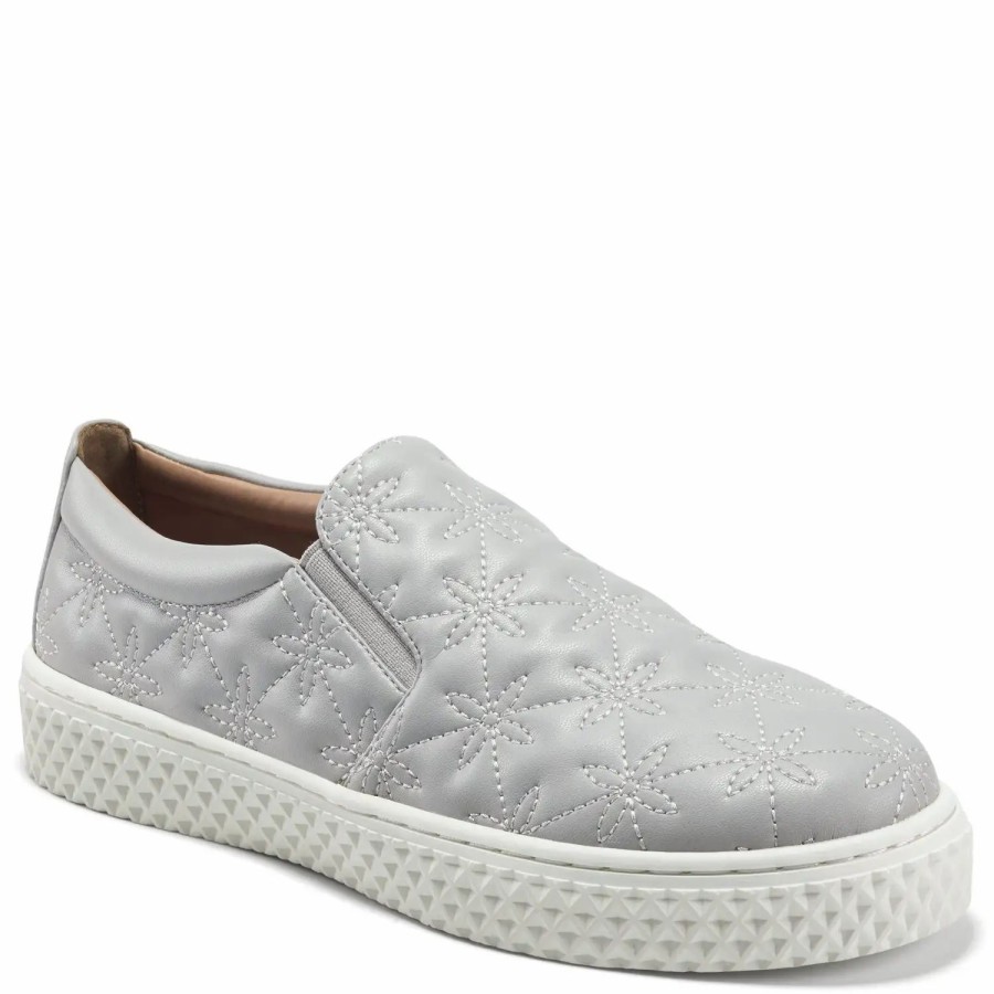 Shoes * | Aerosoles X Laura Ashley La Erin Slip On Sneakers Grey