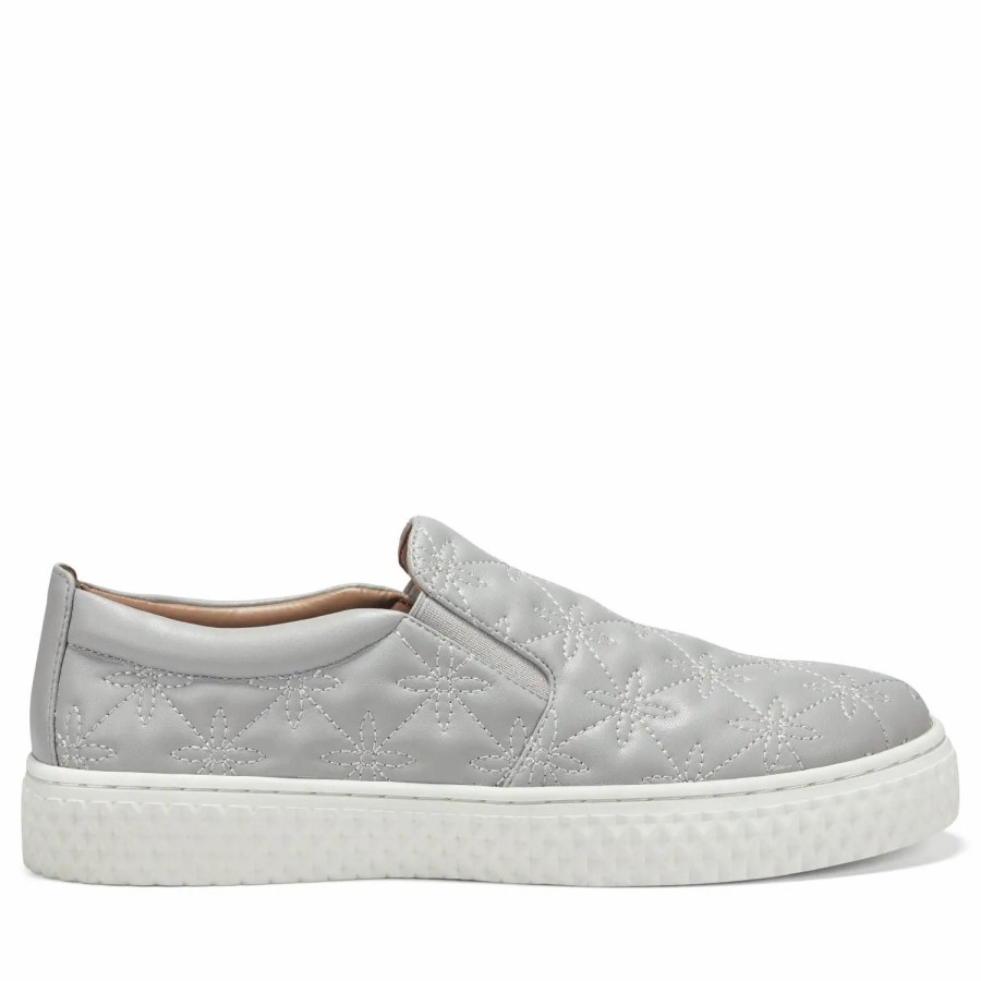 Shoes * | Aerosoles X Laura Ashley La Erin Slip On Sneakers Grey