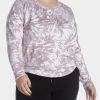 Clothing * | Andrew Marc Sport Long Sleeve Printed Pullover Amethyst