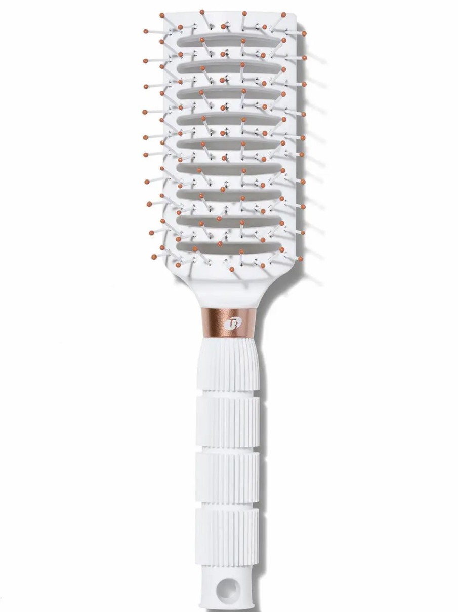 Beauty * | T3 Dry Vent Professional Styling Brush White & Rose Gold