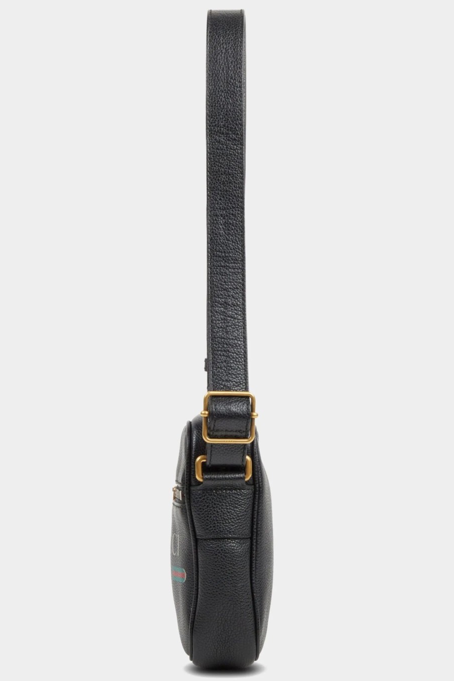 Handbags * | Gucci Leather Crossbody Bag Black