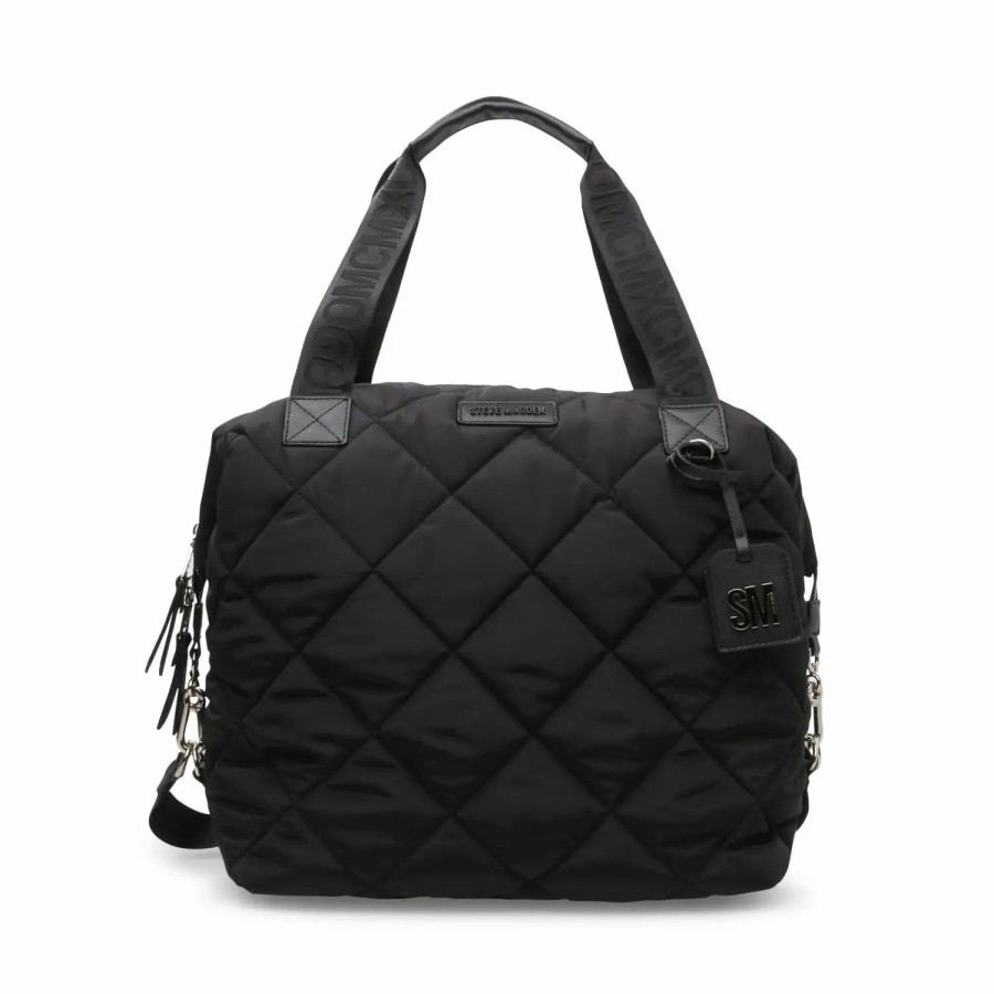 Handbags * | Steve Madden Carryon Large Duffle Bag Black