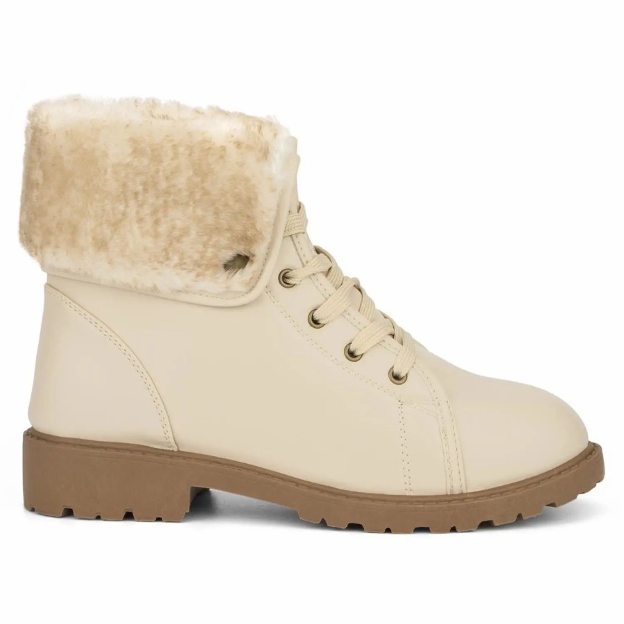 Shoes * | Olivia Miller Ana Faur Fur Combat Boot