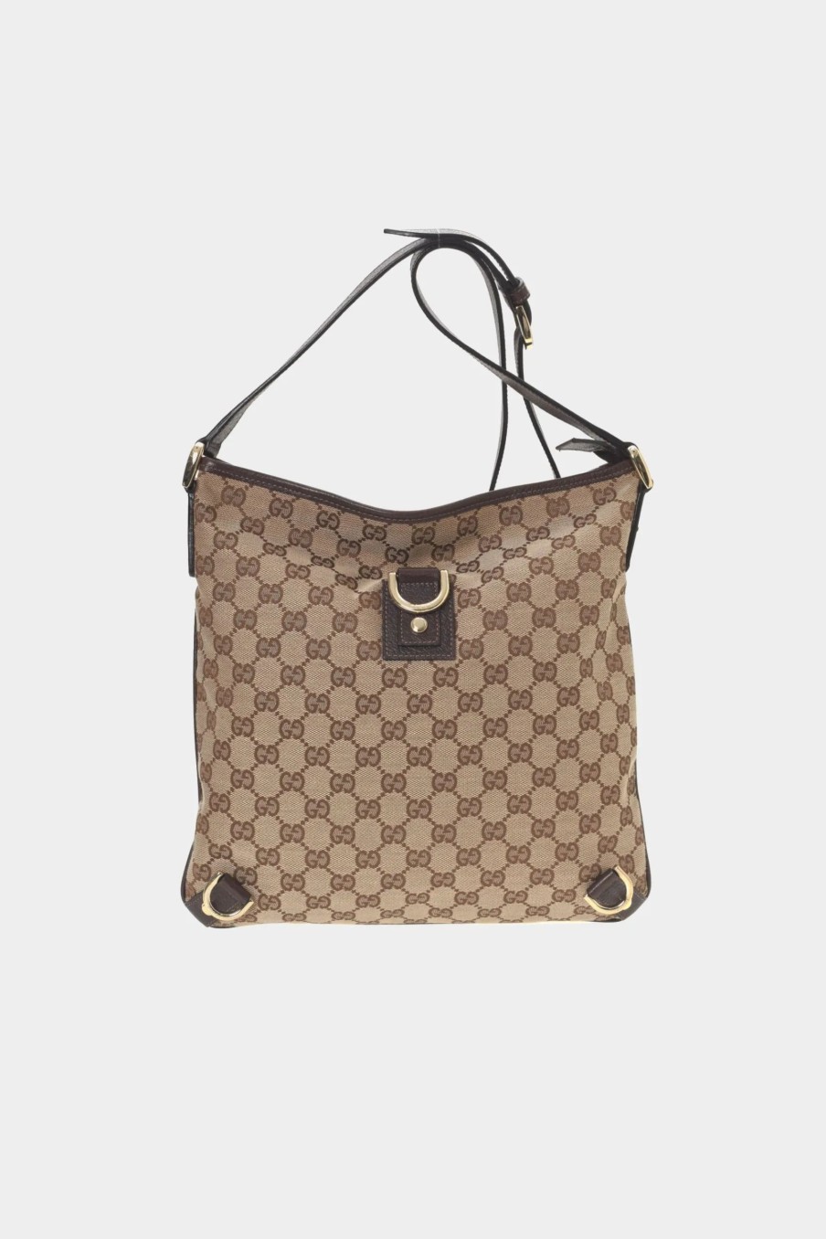 Handbags * | Gucci Gg Canvas Abbey Crossbody Bag Beige