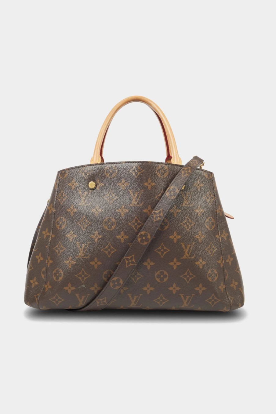 Handbags * | Louis Vuitton Monogram Montaigne Mm Bag Brown