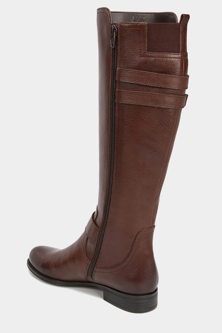 Shoes * | Naturalizer Jessie High Shaft Boot Chocolate Brown Leather