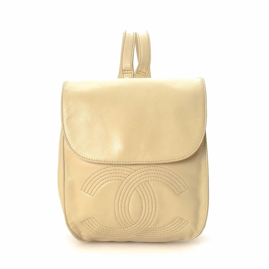 Handbags * | Chanel Mini Backpack Cream