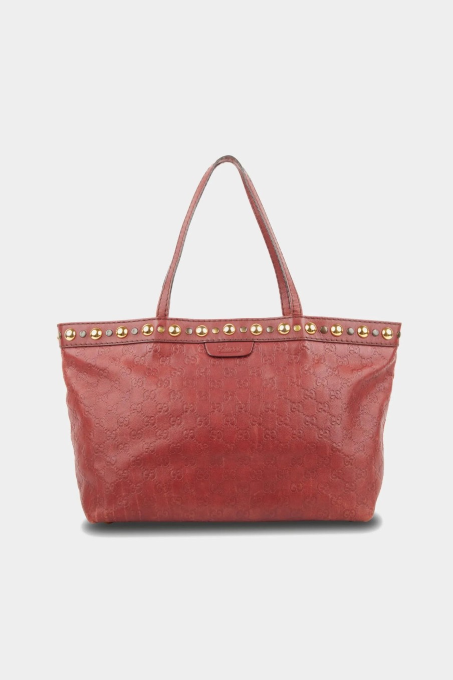 Handbags * | Guccissima Babouska Tote Bag Red