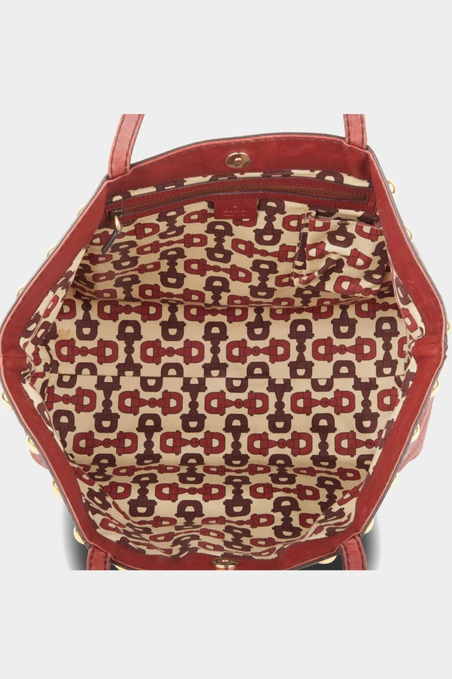 Handbags * | Guccissima Babouska Tote Bag Red