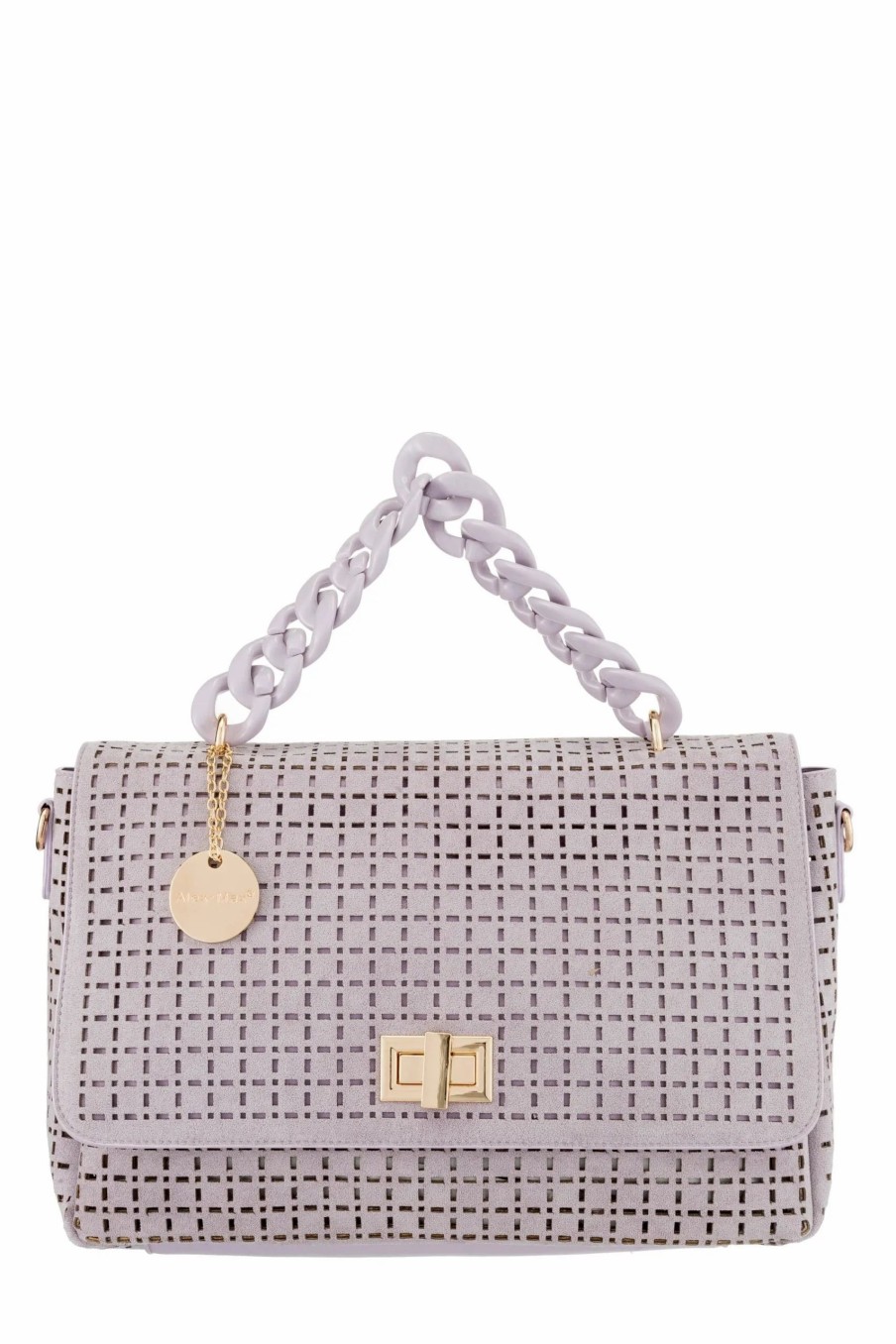 Handbags * | Alex Max Chain Shoulder Bag Lavendar