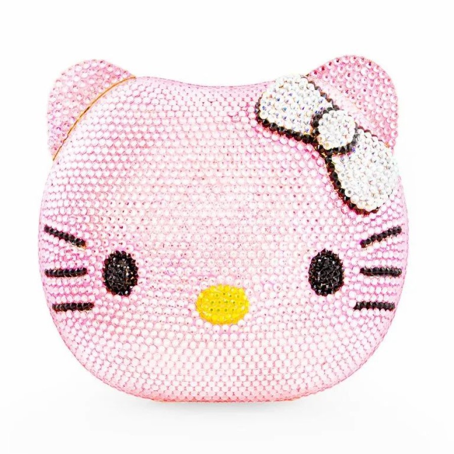 Handbags * | Dolli Crystal Hello Kitty Clutch Multi