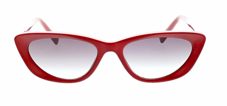 Jewelry-Accessories * | Kendall + Kylie Alessia Sculpted Slim Profile Cat Sunglasses Red