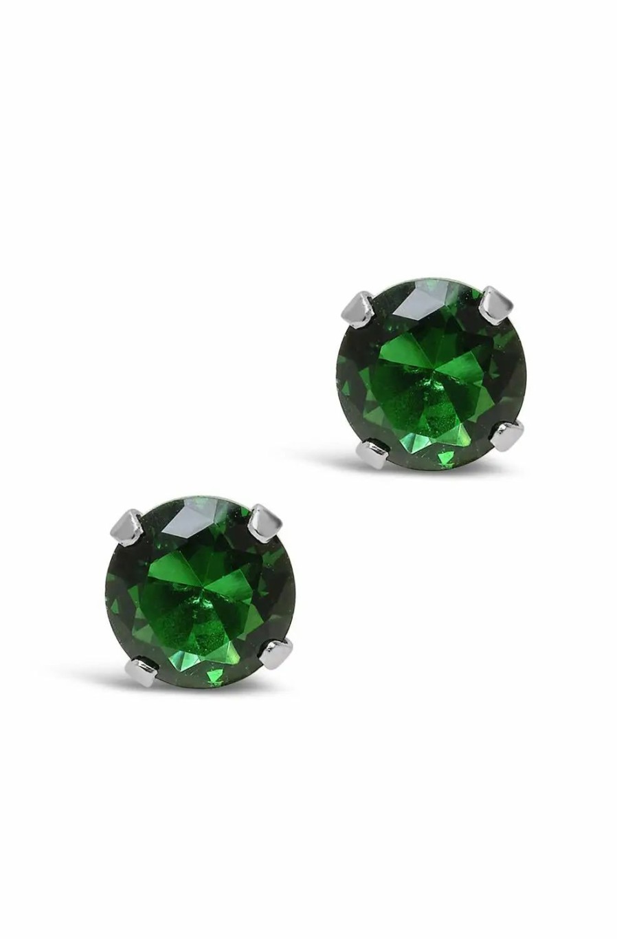 Jewelry-Accessories * | Sterling Forever Stud Earrings Green