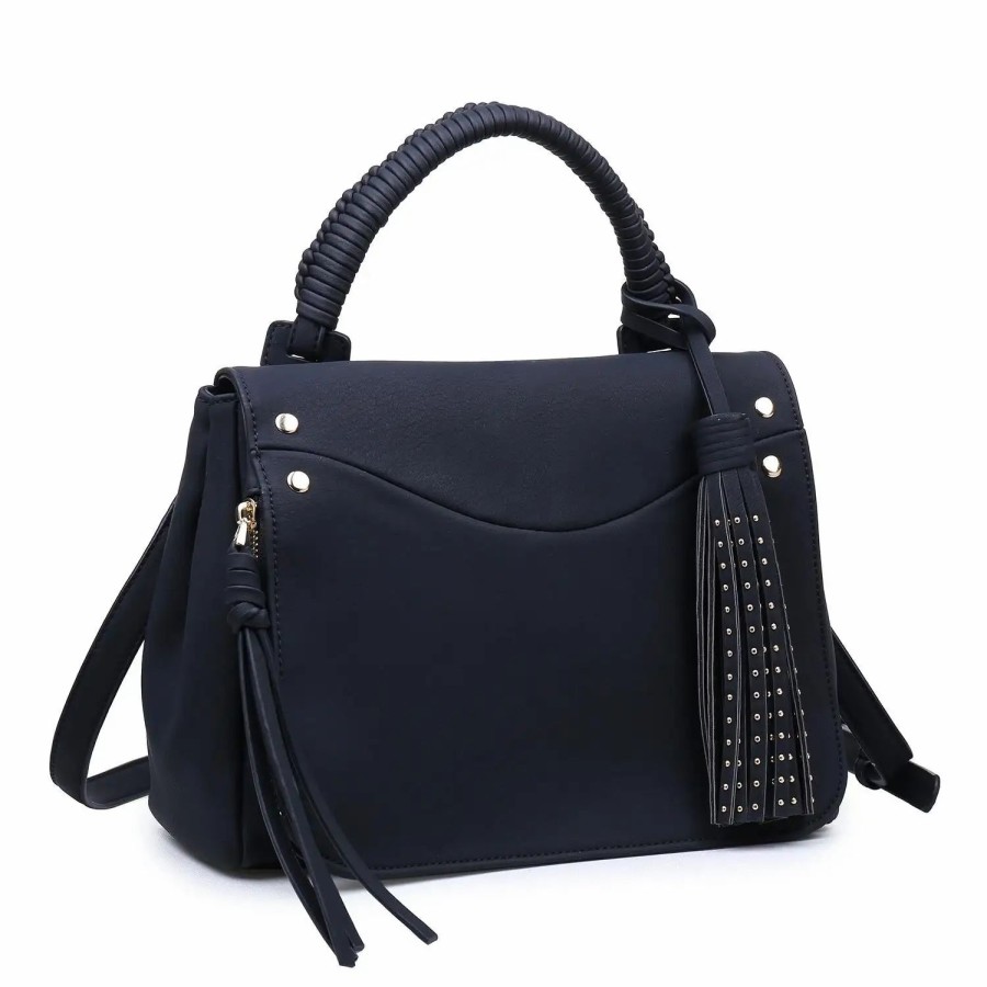 Handbags * | Urban Expressions Jonah Satchel Black