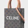 Handbags * | Celine Vertical Mini Shopper Bag Brown