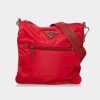 Handbags * | Prada Tessuto Crossbody Bag Red