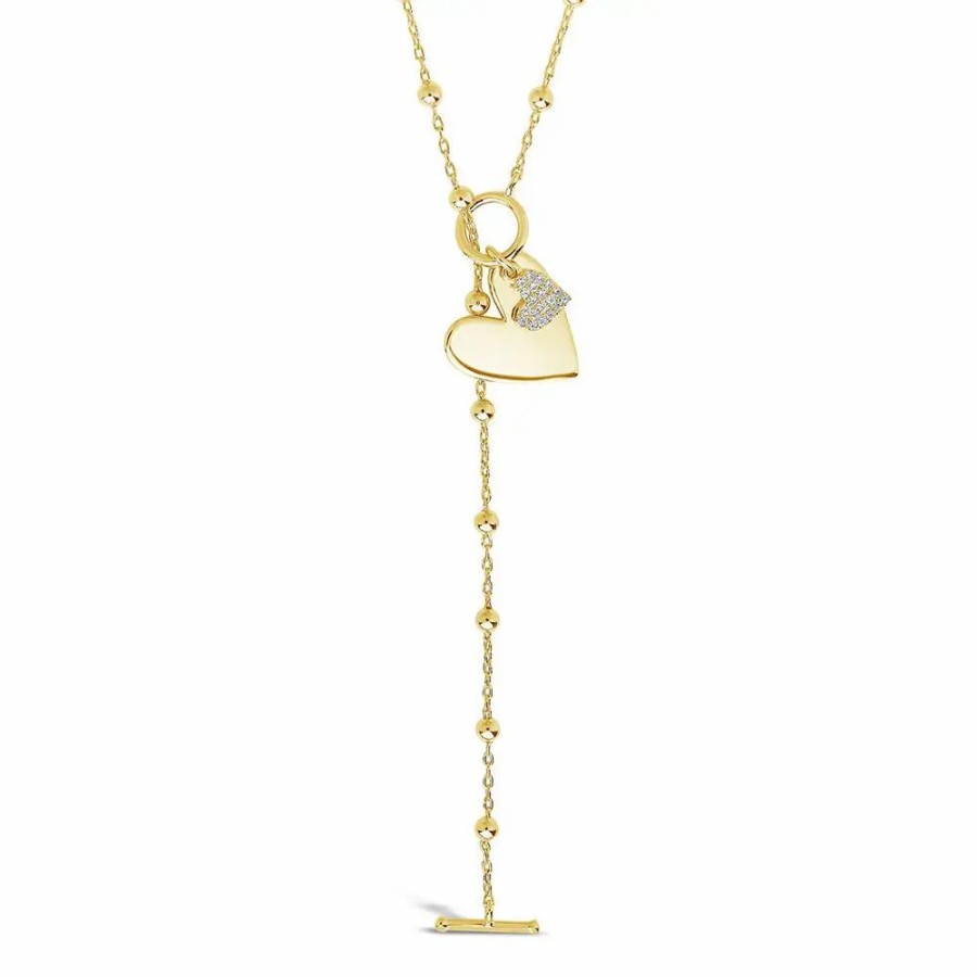 Jewelry-Accessories * | Sterling Forever Heart Charm Toggle Necklace