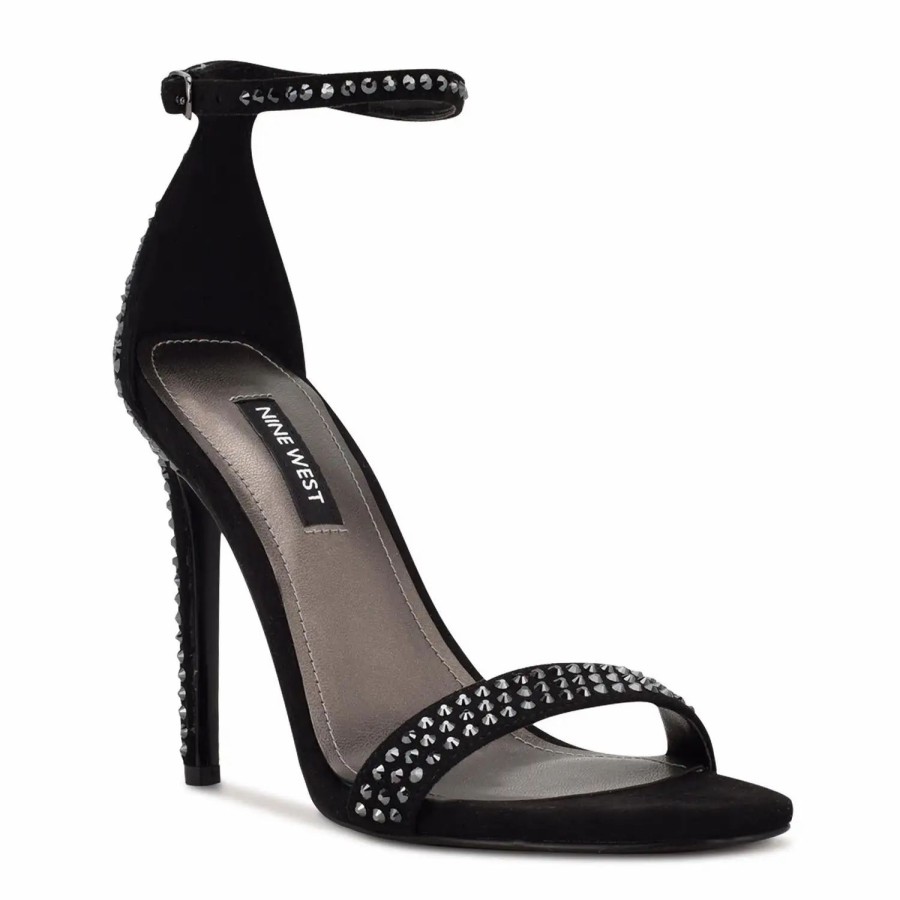 Shoes * | Nine West Toria Ankle Strap Sandals Black