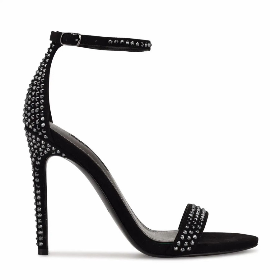 Shoes * | Nine West Toria Ankle Strap Sandals Black