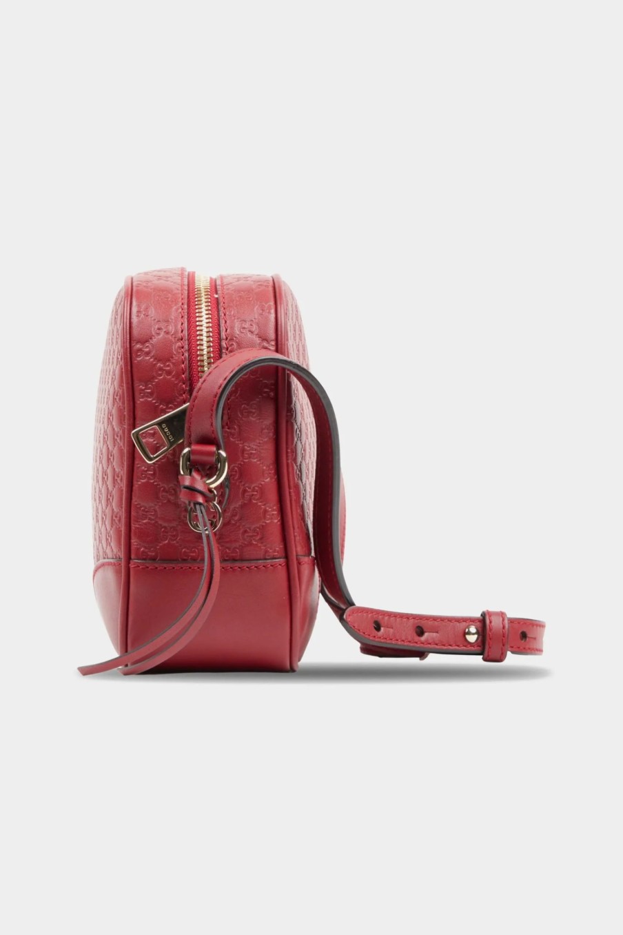 Handbags * | Bree Microguccissima Crossbody Bag Red