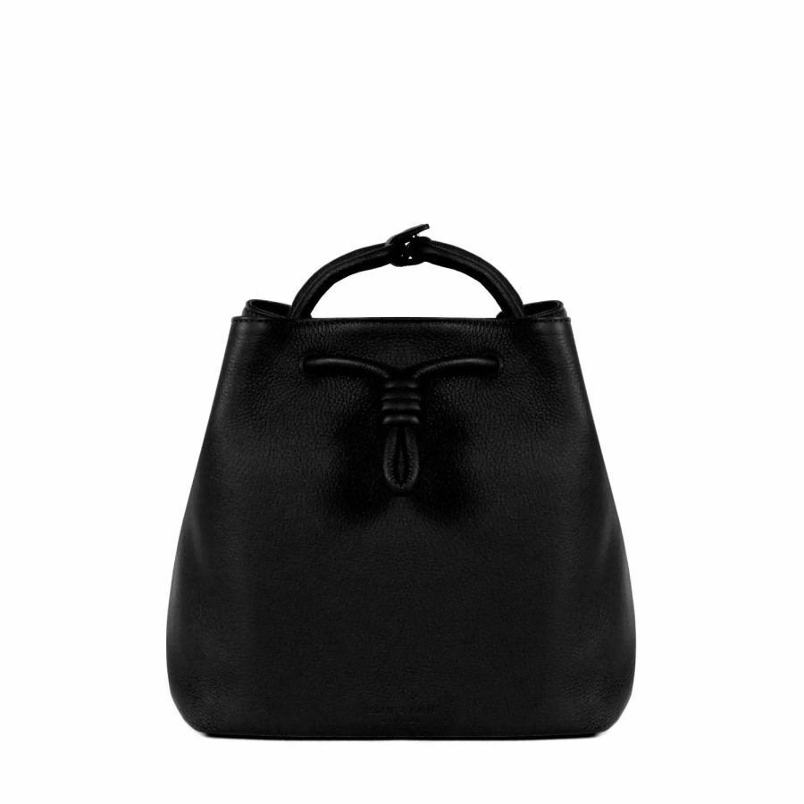 Handbags * | Esin Akan Midi Richmond Bucket Bag Black