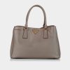 Handbags * | Prada Saffiano Galleria Handbag Grey