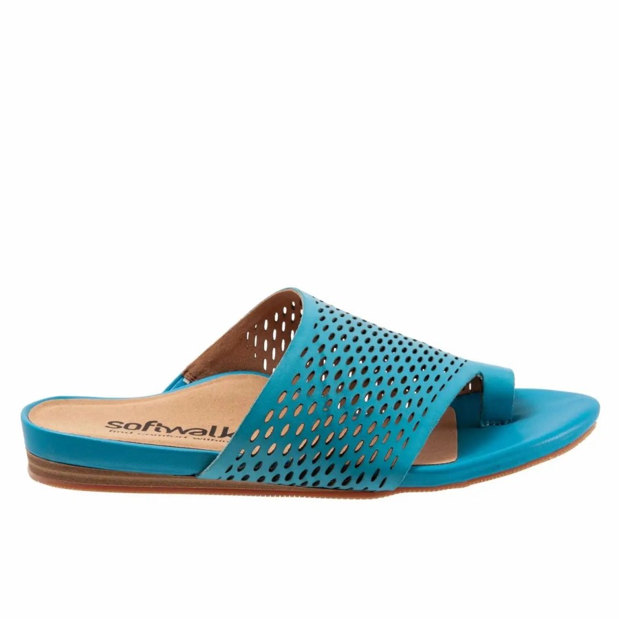 Shoes * | Softwalk Corsica Ii Sandal Aqua