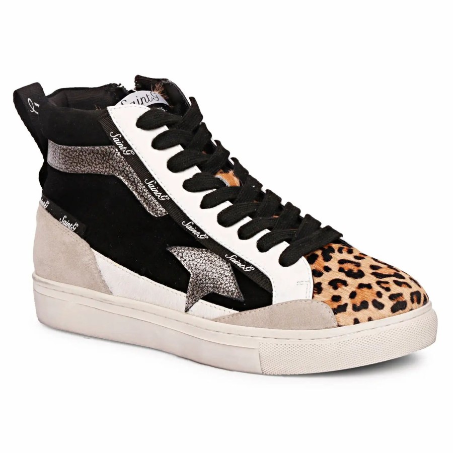 Shoes * | Saint G Ellyse High Top Sneaker Multi Black