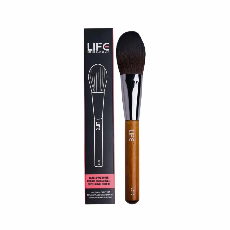 Beauty * | Life Cosmetics Large Oval Brush Brown