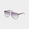 Jewelry-Accessories * | Guess Sunglasses Aviator Gradient Sunglasses Grey/Other/Smoke