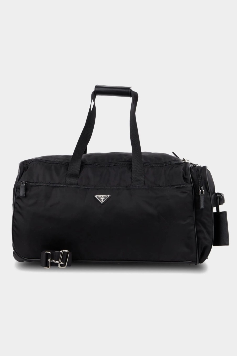 Handbags * | Prada Rolling Tessuto Duffle Bag Black