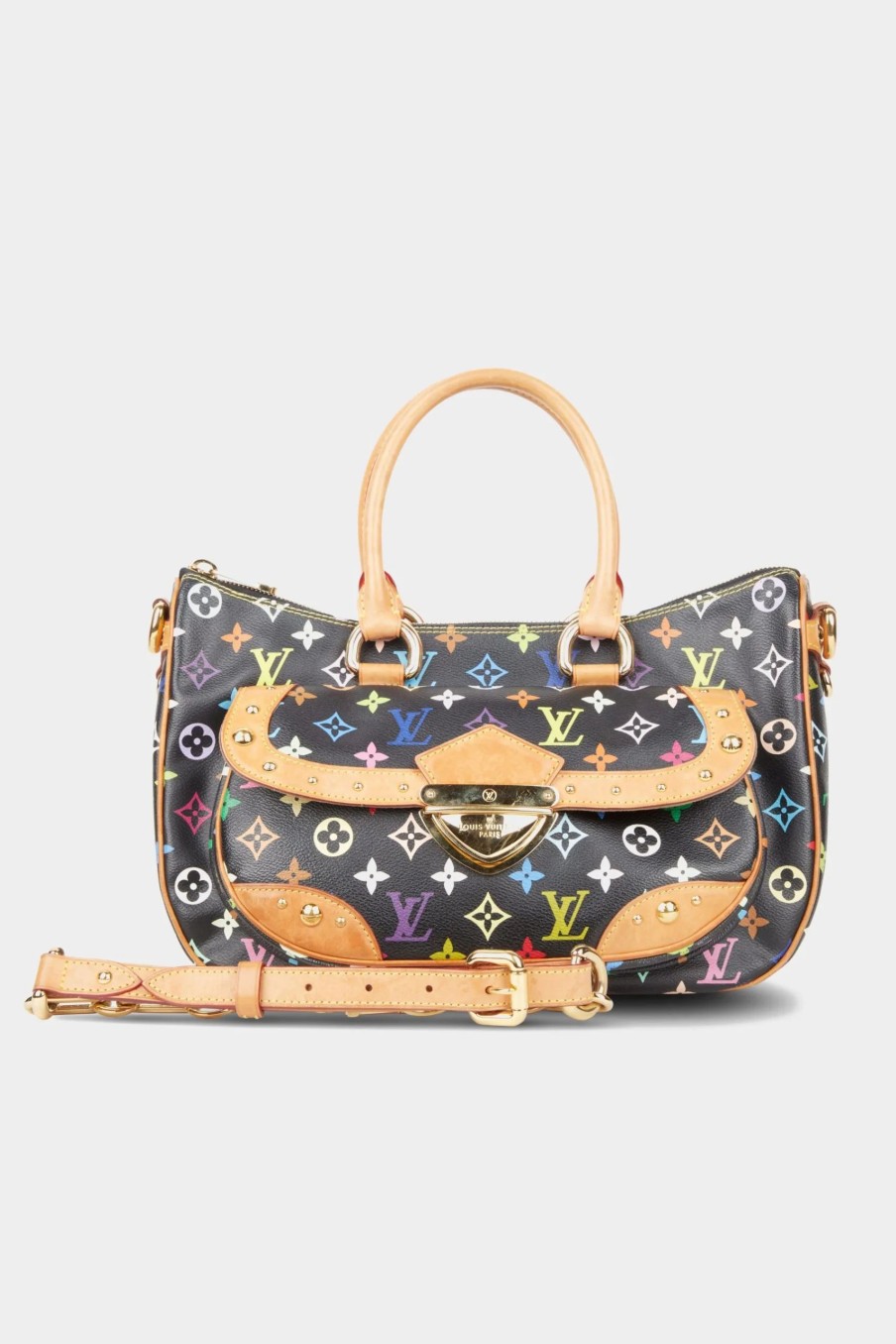 Handbags * | Louis Vuitton Rita Monogram Multicolor Shoulder Bag Black