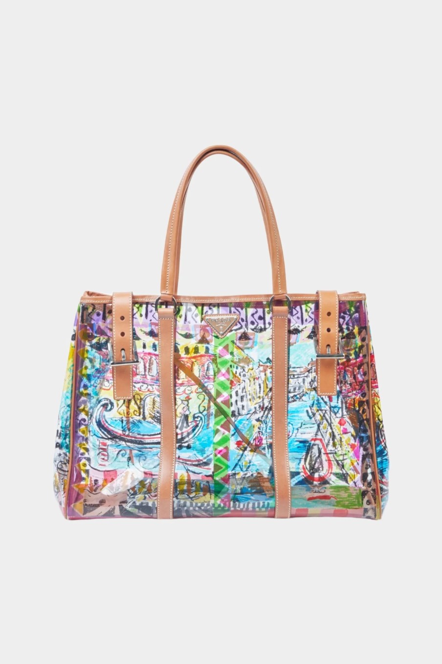 Handbags * | Prada Venice Tote Bag Multicolor