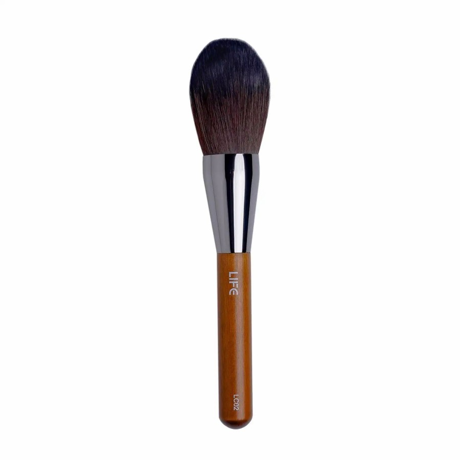 Beauty * | Life Cosmetics Jumbo Dome Powder Brush Brown