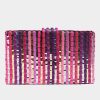 Handbags * | Simitri Viva Magenta Dori Clutch Pink