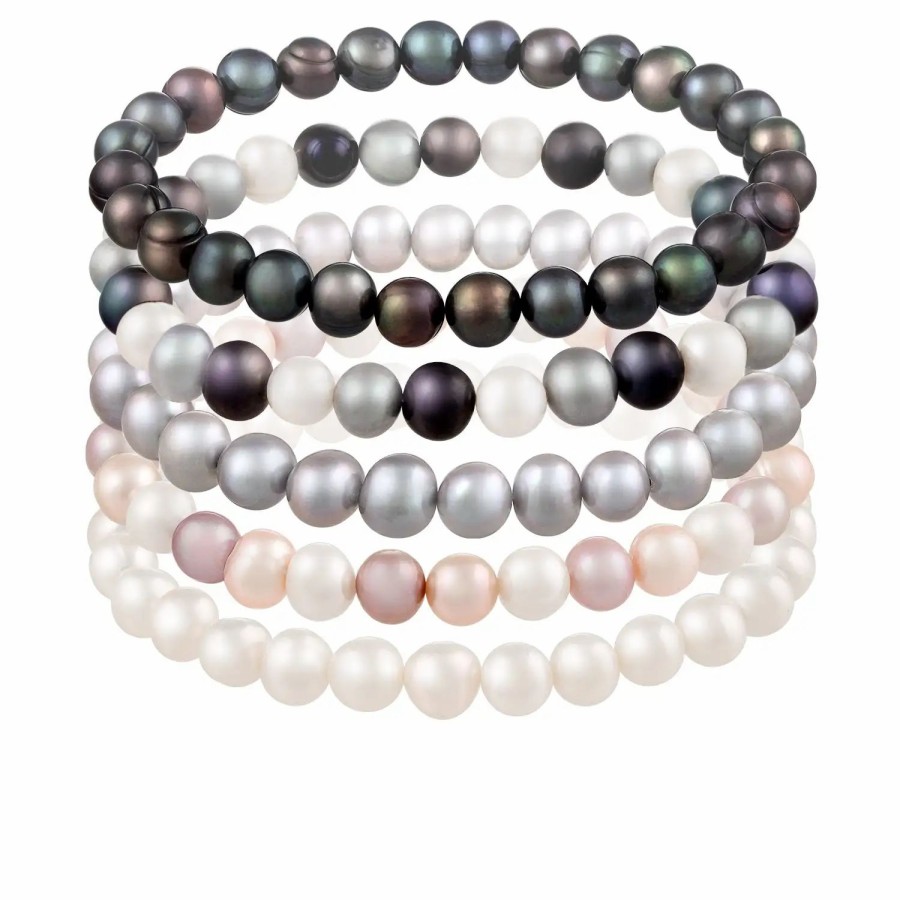 Jewelry-Accessories * | Splendid Pearls Pearl 6-7Mm Bracelet Multicolor