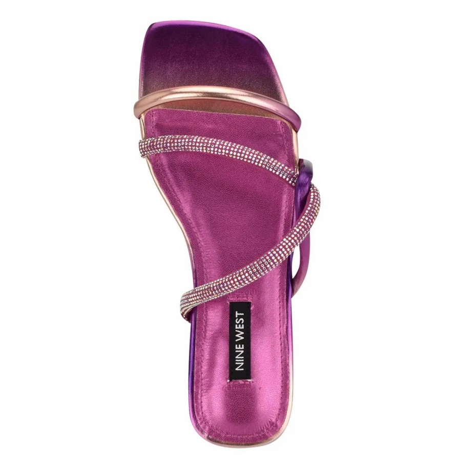 Shoes * | Nine West Meaa Flat Slide Sandal