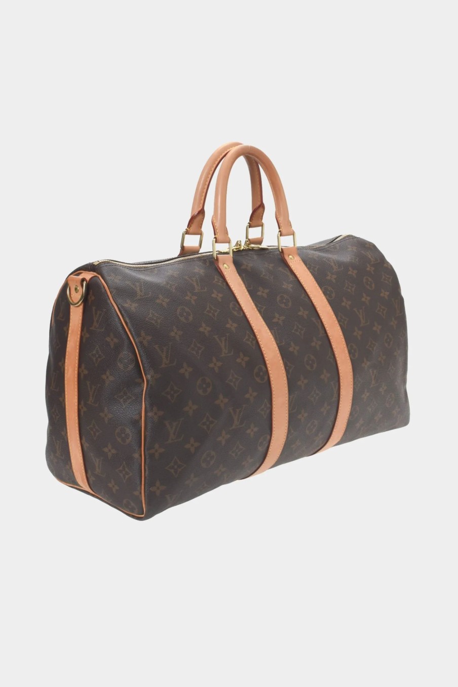 Handbags * | Louis Vuitton Keepall 45 Bandouliere Travel Bag Brown