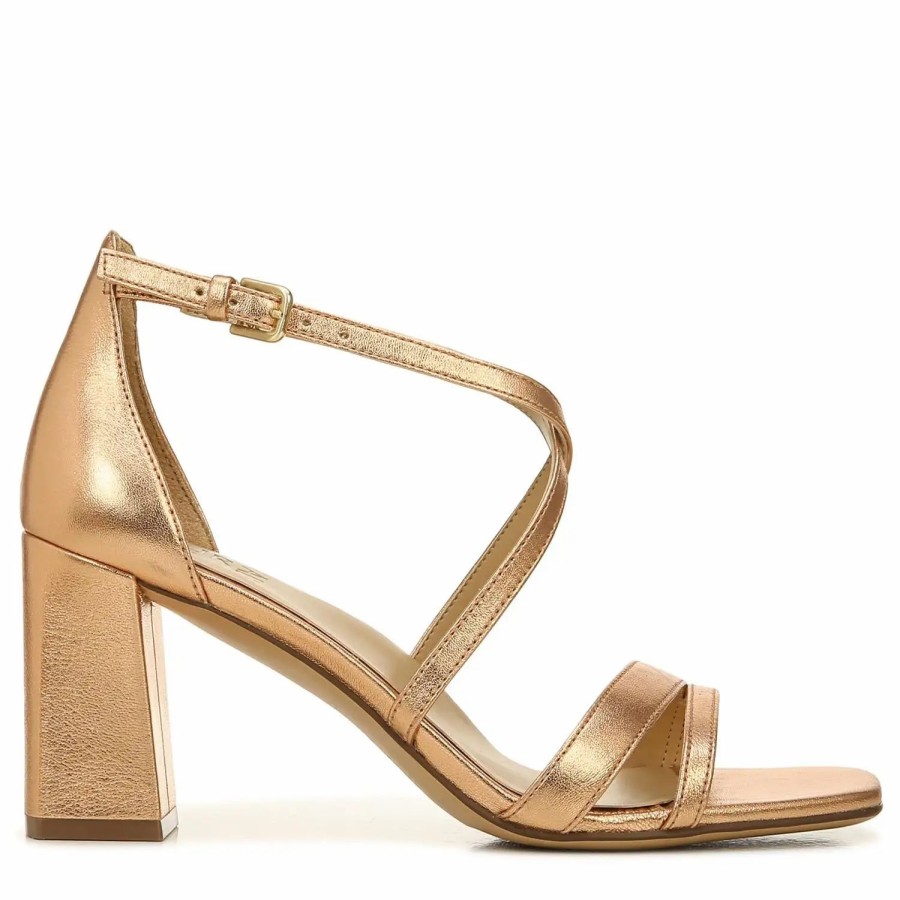 Shoes * | Naturalizer Tiff Ankle Strap Sandals Peach Gold