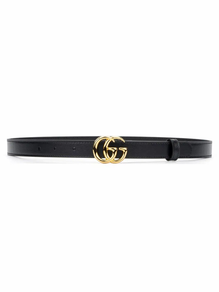 Jewelry-Accessories * | Gucci Gg Marmont Belt .75 Black