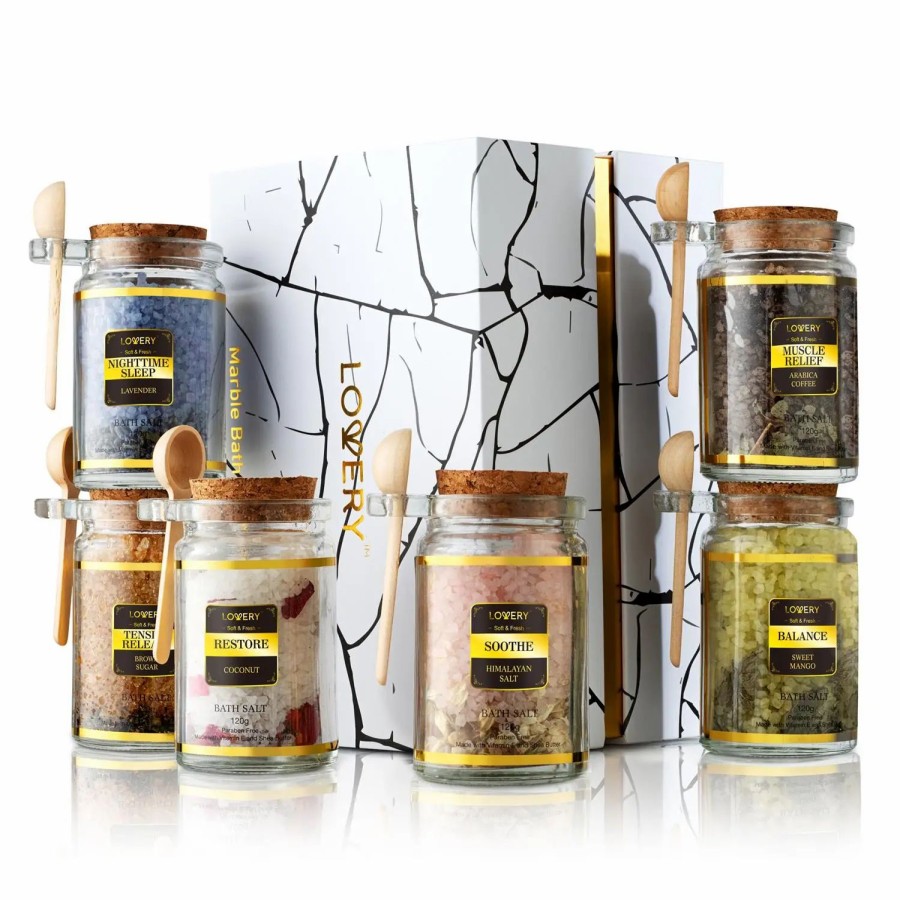 Beauty * | Lovery Bath Salts Gift Set With Natural Hers & Essentail Oils 13-Piece Set Multi