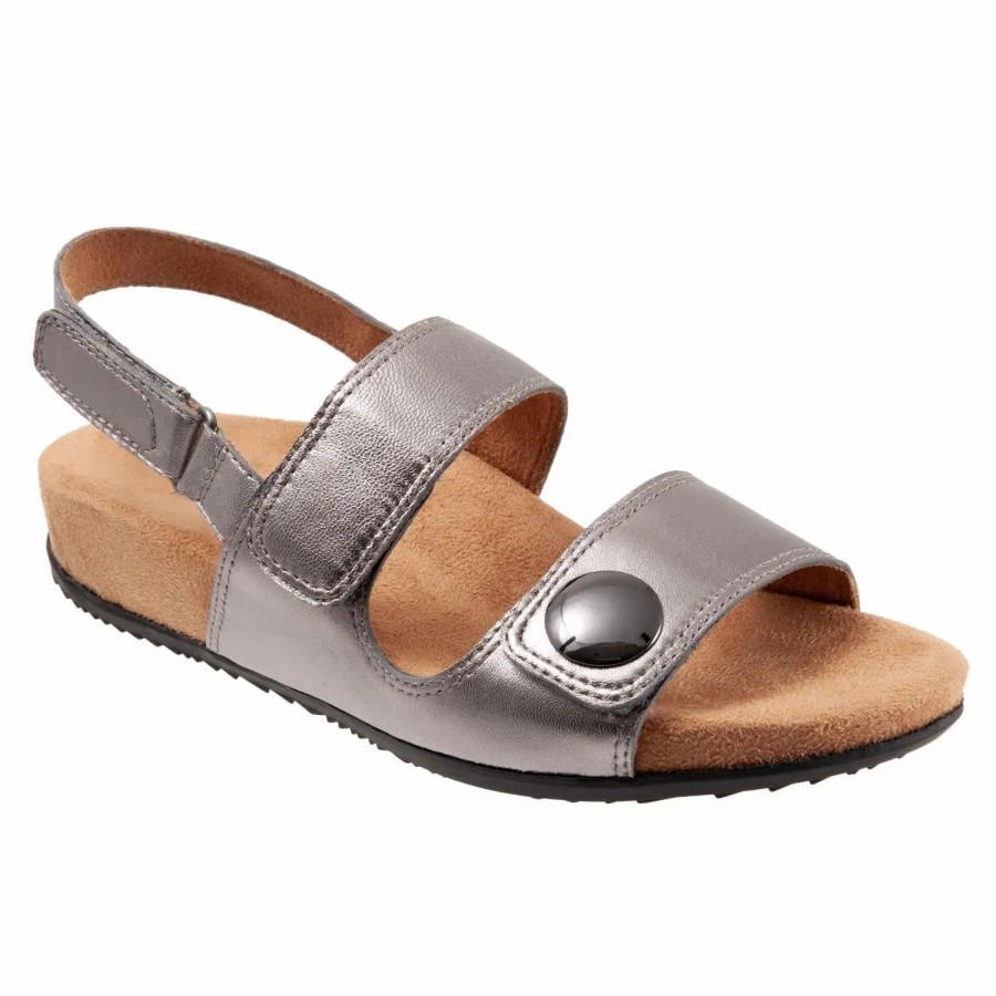 Shoes * | Softwalk Beatrice Sandal Pewter