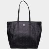 Handbags * | Mcm Aren Top-Zip Shopper Bag Black