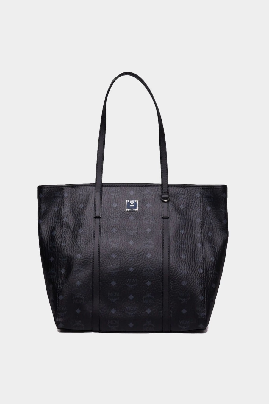 Handbags * | Mcm Aren Top-Zip Shopper Bag Black