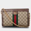 Handbags * | Gucci Gg Supreme Ophidia Crossbody Bag Green/Red