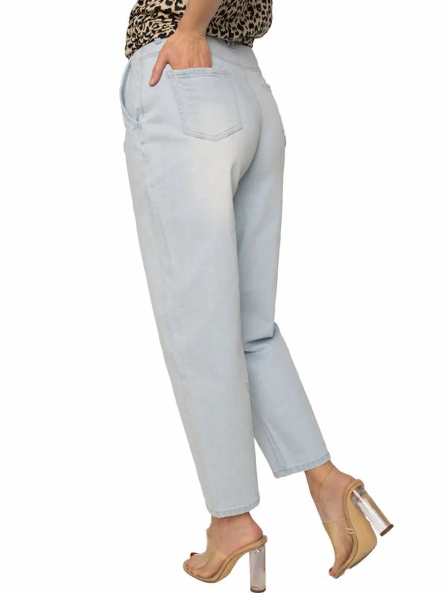 Clothing * | Standards & Practices High Rise Easy Fit Cropped Jeans Light Vintage