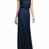 Clothing * | Dessy Collection Sleeveless Blouson Bodice Trumpet Gown Midnight