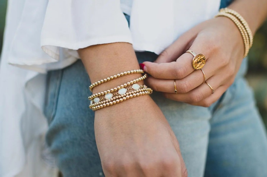 Jewelry-Accessories * | Set & Stones Emery Bracelet Gold